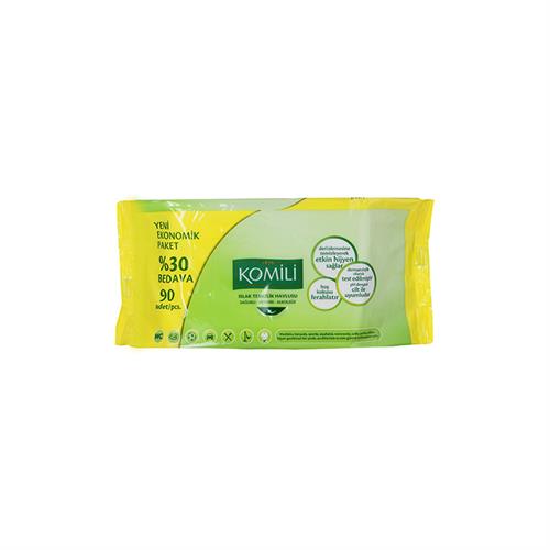 Komili Sensitive 90 Yaprak Islak Havlu