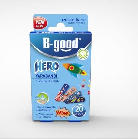 B-Good Hero Çocuk Yara Bandı 20 li