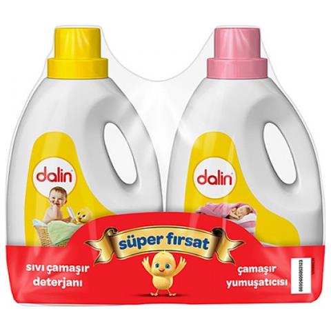 Dalin 1200 ml Sıvı Deterjan ve 1200 ml Yumuşatıcı