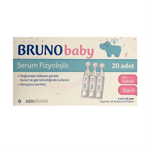 Bruno Baby 5 ml x 20 Flakon Serum Fizyolojik
