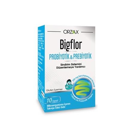 Orzax Bigflor Probiyotik Prebiyotik 10 Kapsül