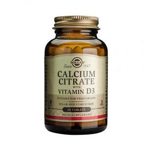Solgar Calcium Citrate 250 Mg Vitamin D3 60 Tablet