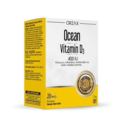 Ocean Vitamin D3 400 IU 20 ml Spray