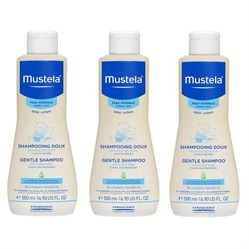 Mustela Gentle Shampoo Bebek Şampuanı 500 ml * 3 Adet