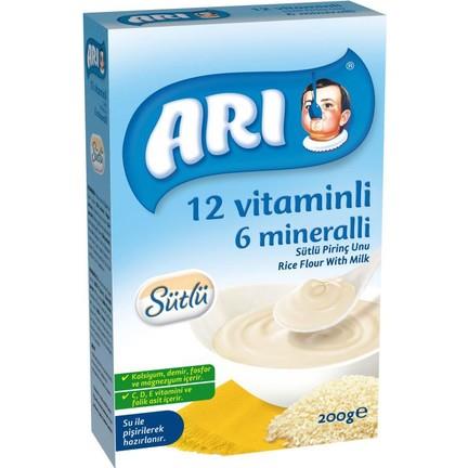 Arı Mama 12 Vitaminli 6 Mineralli 200 gr Sütlü Pirinç Unu