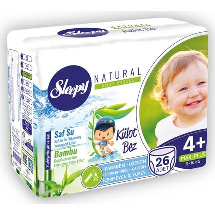 Sleepy Natural 4+ Numara Maxi Plus 26 Adet Külot Bez