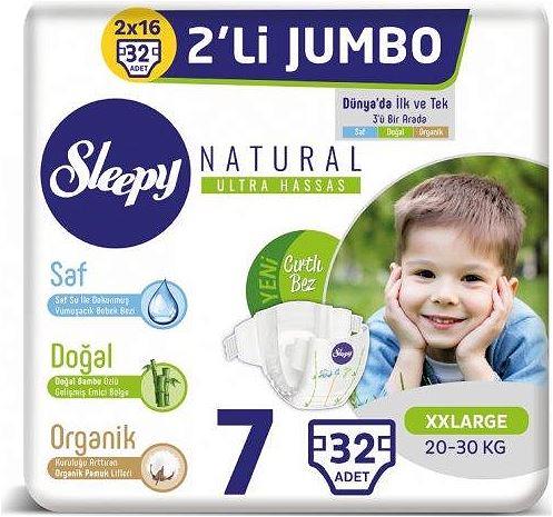 Sleepy Natural Ultra Hassas 7 Xxlarge Bebek Bezi 32'li