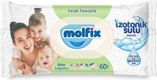 Molfix İzotonik Islak Mendil Ferah Temizlik 60 Adet