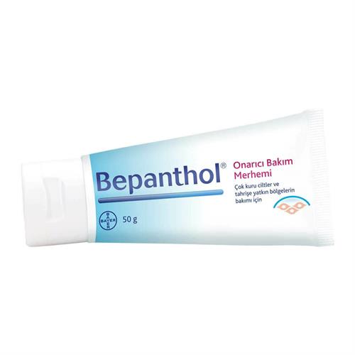 Bepanthol Tahrişli Ciltlere Onarıcı Bakım Merhemi 50 gr bebek önlüğü hediyeli