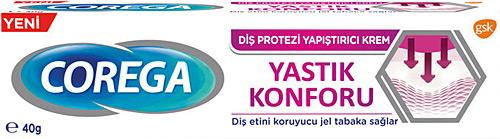 Corega Yastık Konforu 40 gr Diş Protezi Yapıştırıcı Krem