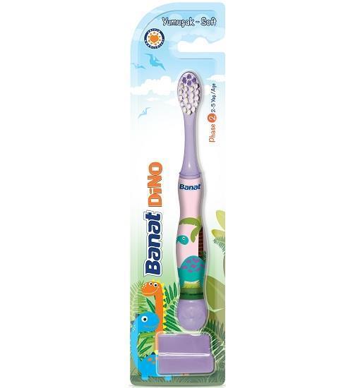 Banat Diş Fırçası Çocuk Dino Yumuşak Soft - 2-5 Yaş