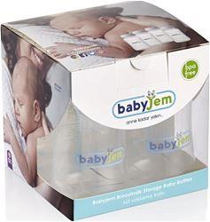 Babyjem 4'lü Süt ve Mama Saklama Kabı Beyaz