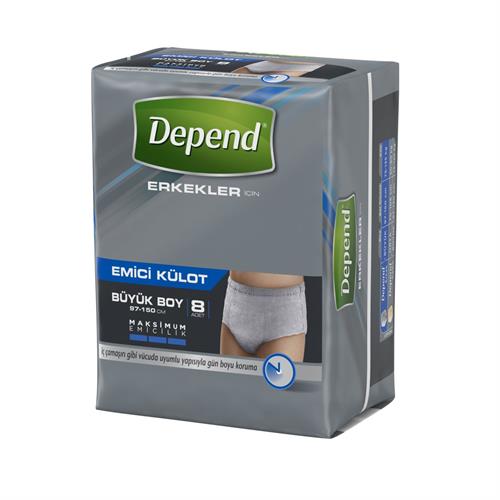 Depend Büyük Boy (L) Erkek Emici Külot