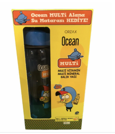Orzax Ocean Multi Vitamin Mineral Balık Yağ150 ml + Suluk Hediyeli