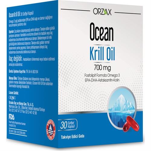 Ocean Krill Oil 700 mg 30 Kapsül