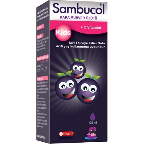 Sambucol Kids Kara Mürver Özütü 120 ml Şurup