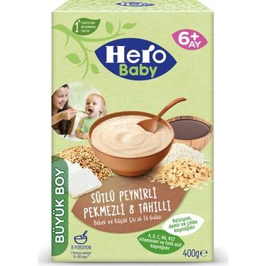 Hero Baby Sütlü Peynirli Pekmezli 8 Tahıllı 200 gr Kaşık Maması