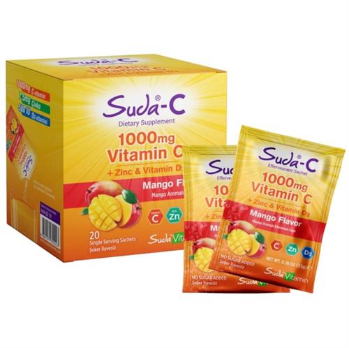Suda Vitamin C 1000mg Mango Aromalı 20 Saşe