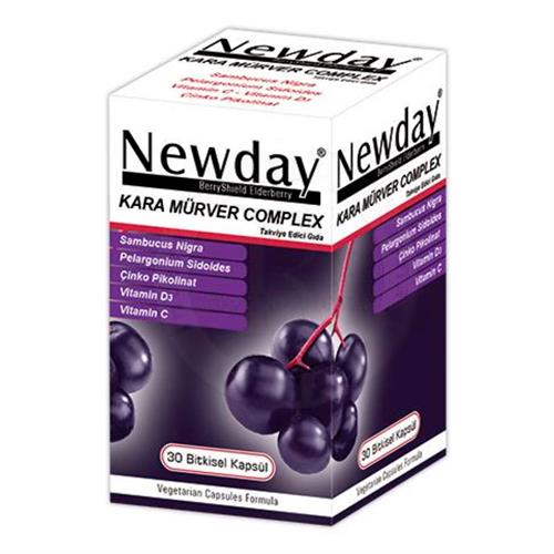 Newday Kara Mürver Complex 30 Bitkisel Kapsül
