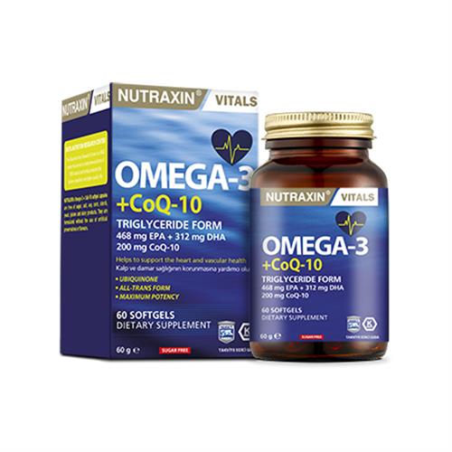 Nutraxin Omega 3 + CoQ-10 60 Kapsül