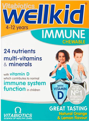 Vitabiotics Wellkid Immune Chewable 30 Tablet