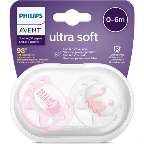 Philips Avent SCF222/02 Ultra Soft Emzik 0-6 Ay Kız 2'li Emzik