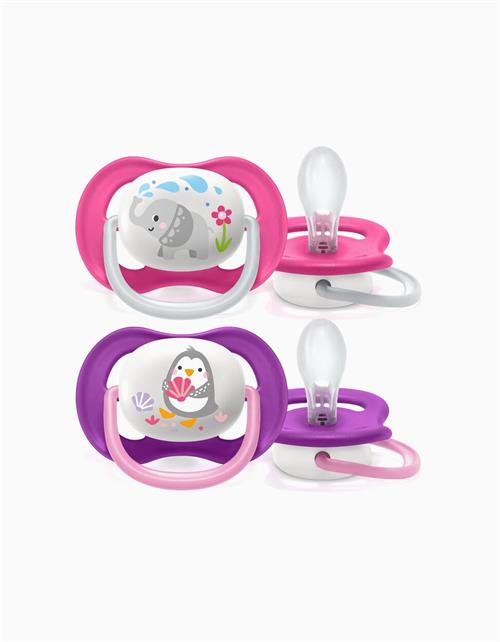Philips Avent SCF080/08 Ultra Air Emzik 6-18 Ay Kız 2'li Emzik