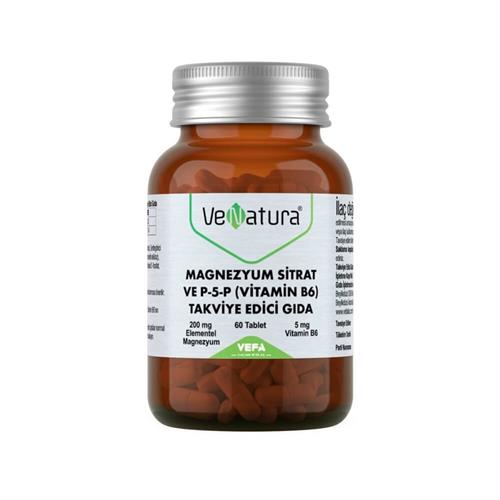 Venatura Magnezyum Sitrat ve P-5-P (Vitamin B6) 60 Tablet