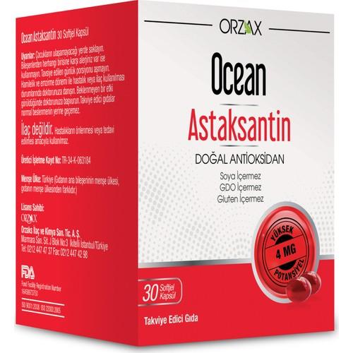 Ocean Astaksantin 30 Kapsül