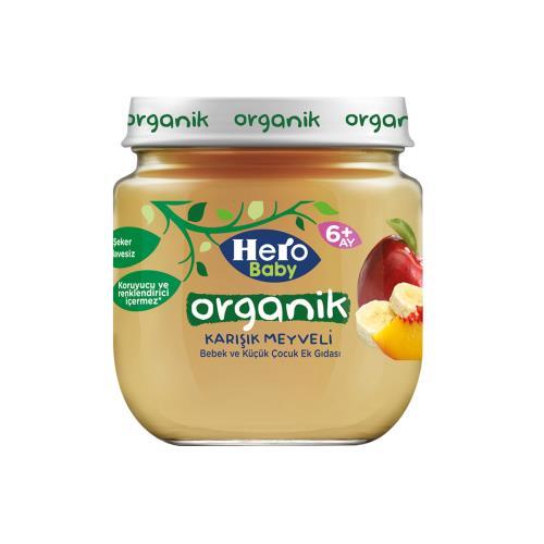 Hero Baby Organik Karışık Meyveli 120 gr Kavanoz Maması
