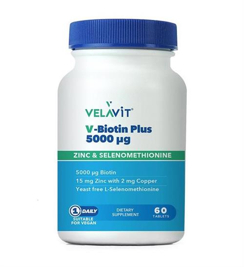 Velavit V-Biotin Plus 5000 mcg 60 Tablet