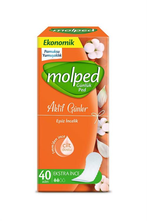 Molped Aktif Günler Ekstra İnce 40'lı Günlük Ped