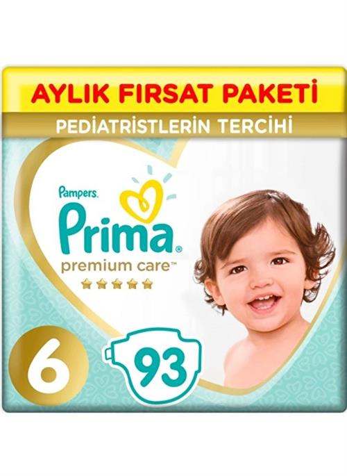 Prima Premium Care 6 Numara Extra Large 93'lü Aylık Fırsat Paketi Bebek Bezi
