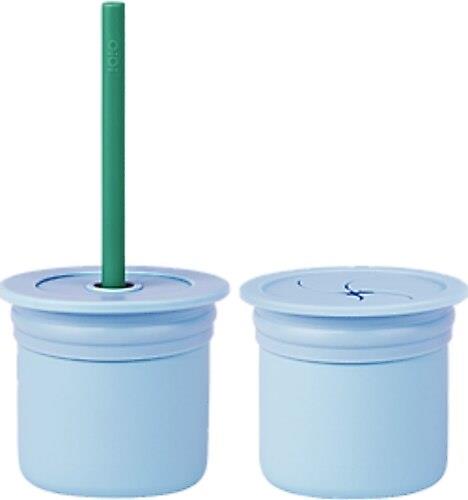 OİOİ Ham+Hüp Pipetli Bardak Seti 6 Ay+ Mavi-Yeşil