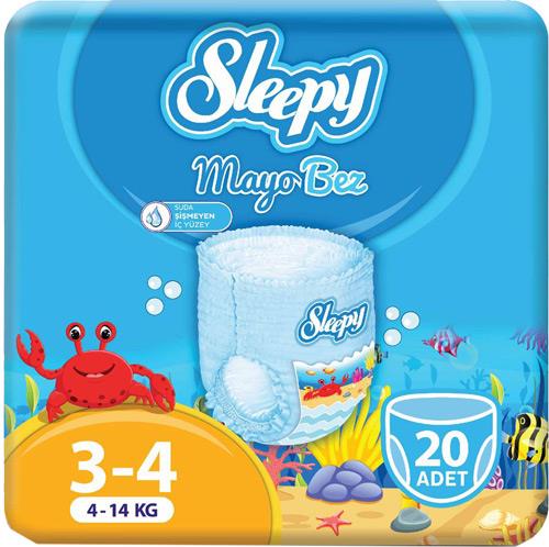 Sleepy Mayo Külot Bez 3-4 Beden Maxi 4-14 kg 20 Adet