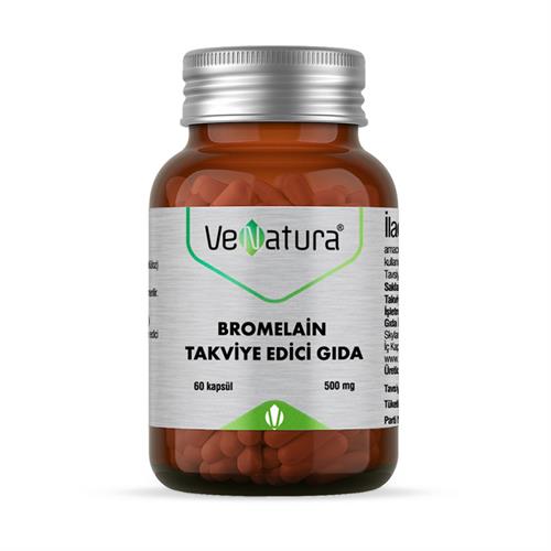 Venatura Bromelain Takviye Edici Gıda 60 Kapsül