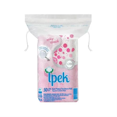 İpek Kare Makyaj Temizleme Pamuğu 50'li Paket