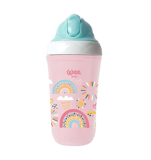Wee Baby 352 Yalıtımlı Pipetli Bardak Pembe
