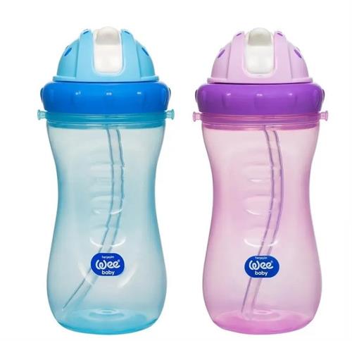Wee Baby 761 Renkli Pipetli 350 ml Bardak