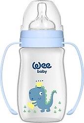 Wee Baby Klasik Plus Geniş Ağızlı Kulplu PP Biberon 250 ml Mavi