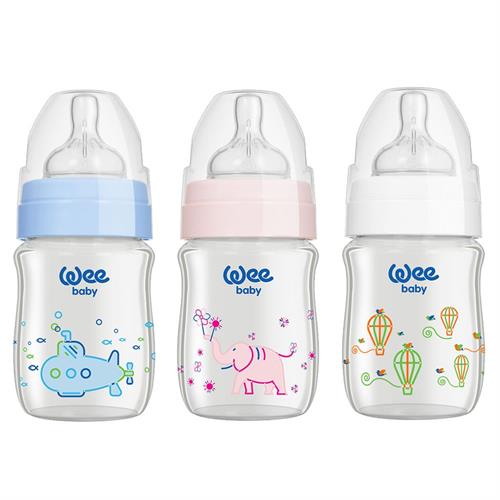 Wee Baby 139 Klasik Plus Geniş Ağızlı Isıya Dayanıklı Cam Biberon 120 ml