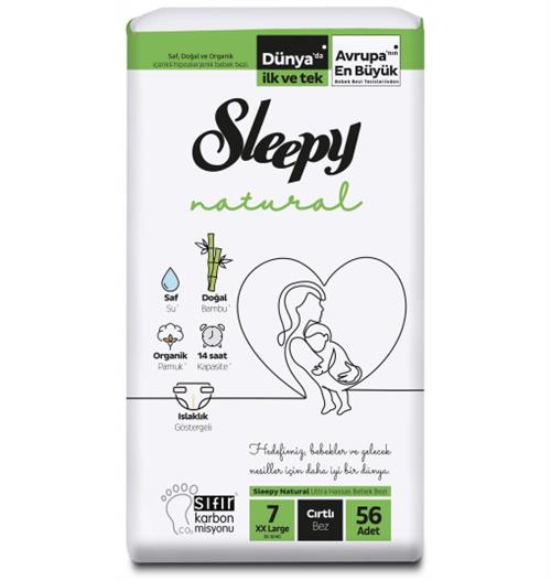 Sleepy Natural 7 Numara XX Large 56'lı Bebek Bezi