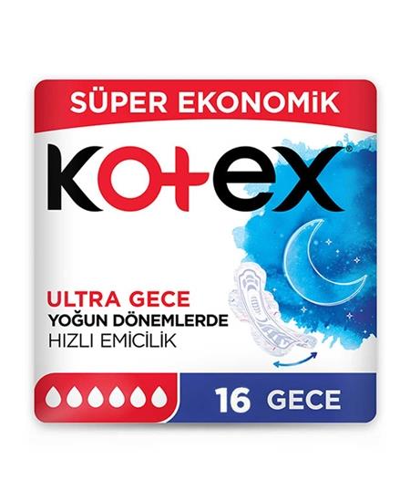 Kotex Ultra Gece 16'lı Hijyenik Ped