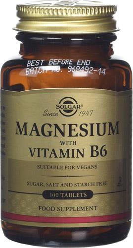 Solgar Magnesium with Vitamin B6 100 Tablet