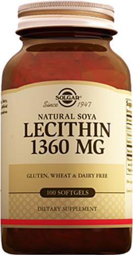 Solgar Lecithin 1360 mg 100 Kapsül