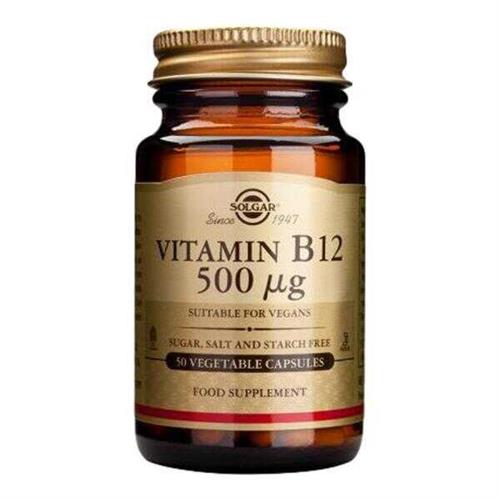 Solgar Vitamin B12 500 mcg 50 Kapsül
