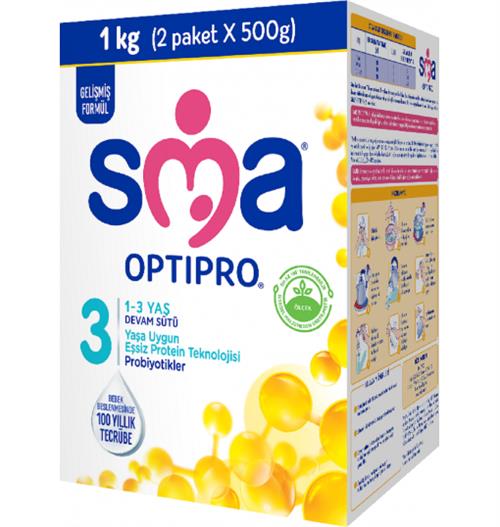 SMA Optipro 3 Probiyotik Devam Sütü 1000 gr