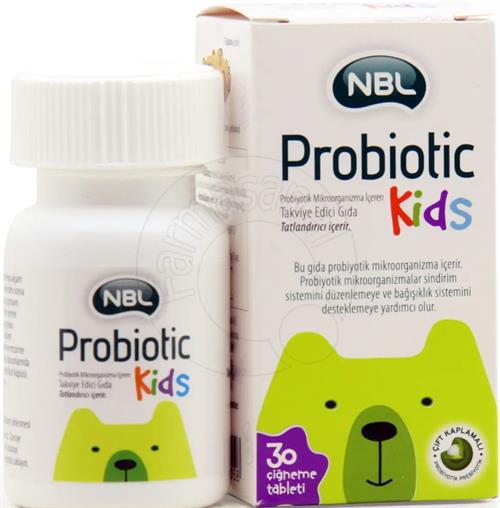 NBL Probiotic Kids 30 Çiğneme Tableti