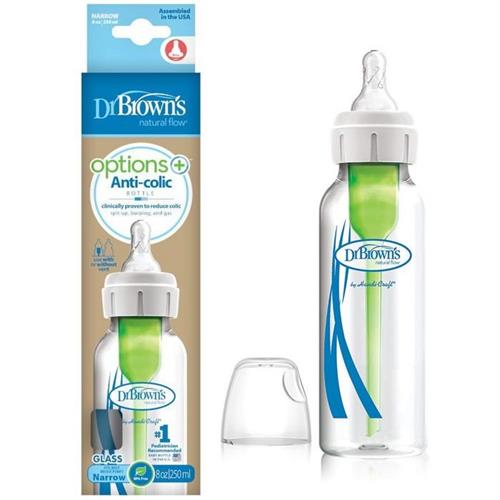 Dr. Browns Dar Ağız Options+ Cam Biberon 250 ml