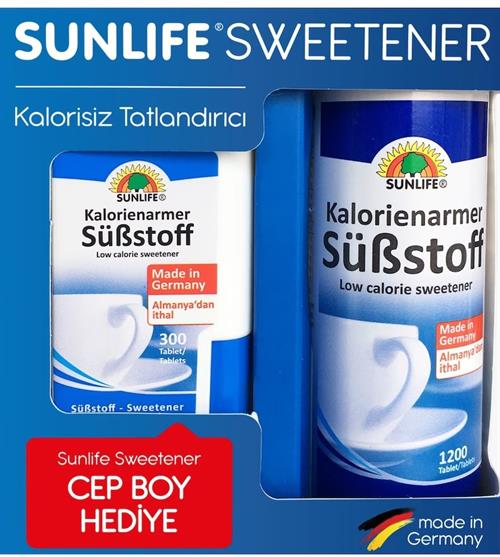 Sunlife Sweetener 1200 + 300 Tablet Tatlandırıcı